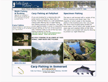 Tablet Screenshot of follyfootfishery.co.uk